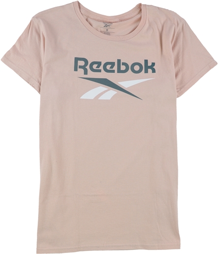 Reebok Womens Logo Graphic T-Shirt dustyrose XS
