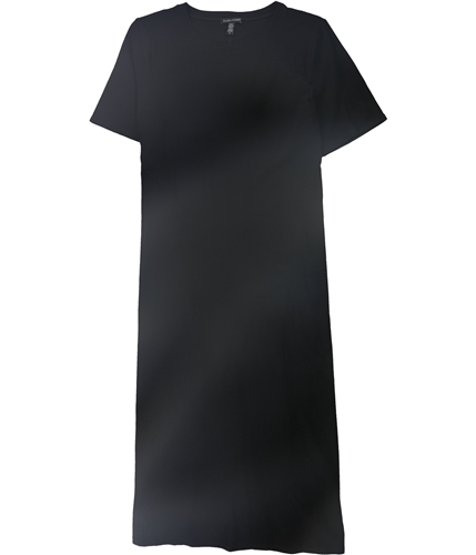 Eileen Fisher Womens Solid Shirt Dress black S
