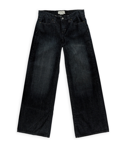 BCBG Womens Rigid Denim 4 Pocket Wide Leg Jeans 438dkstonewashed 28x32