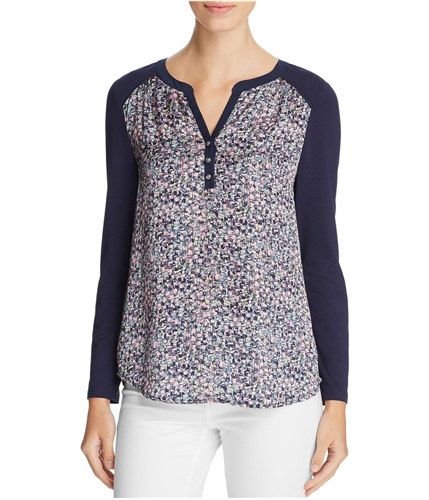 Finity Womens Abstract Henley Shirt printed 10