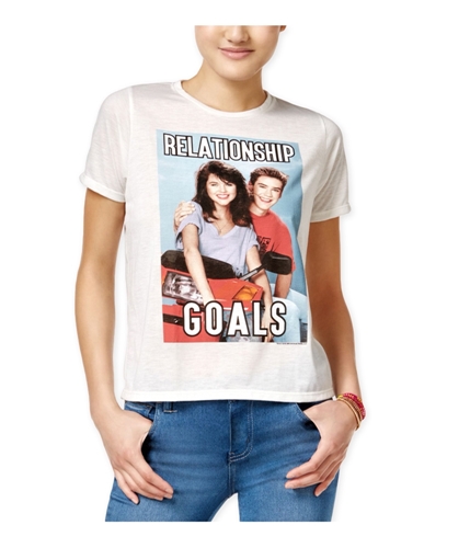 Mighty Fine Womens Relationship Goals Graphic T-Shirt linen XS