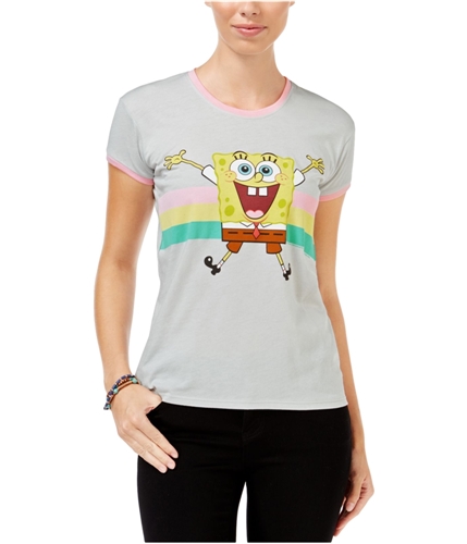 Mighty Fine Womens Spongebob Graphic T-Shirt cementpink XS