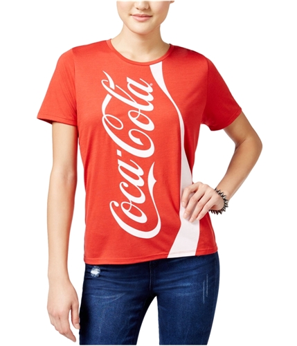 Mighty Fine Womens Coca Cola Graphic T-Shirt red XS