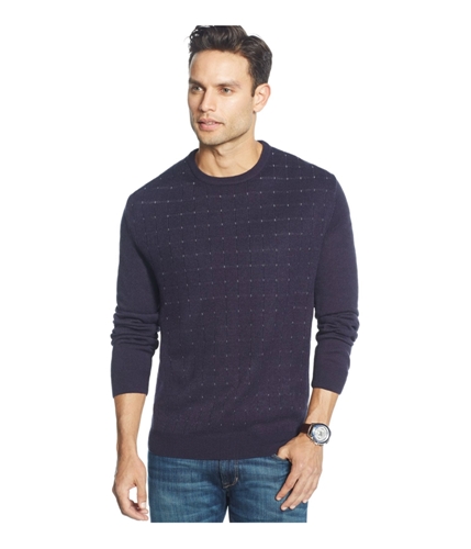 Weatherproof Mens Pin Dot Pullover Sweater navy S