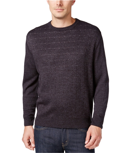 Weatherproof Mens Vintage Check Pullover Sweater lightcharcoalhtr S