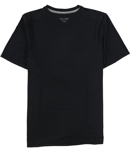SOLFIRE Mens Solid Basic T-Shirt black M