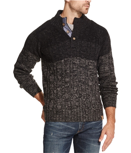 Weatherproof Mens Ombre Pullover Sweater black S