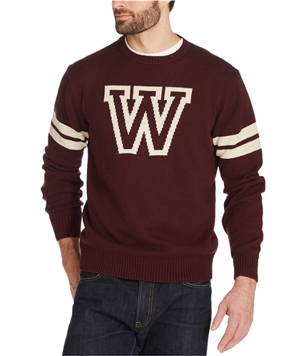 Weatherproof Mens Varsity Pullover Sweater deepburgundy S