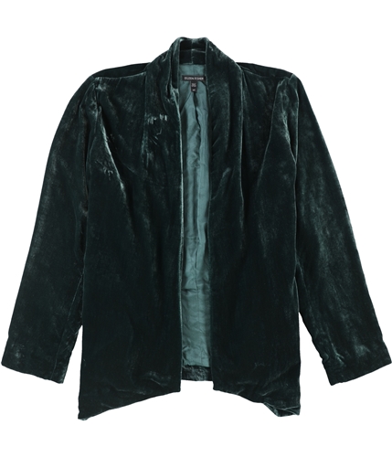 Eileen Fisher Womens Velvet Jacket darkgreen XXS