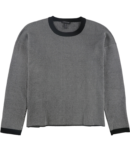 Eileen Fisher Mens Ringer Pullover Sweater charcoal XS