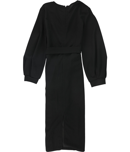 Tags Weekly Womens Solid Midi Dress black S