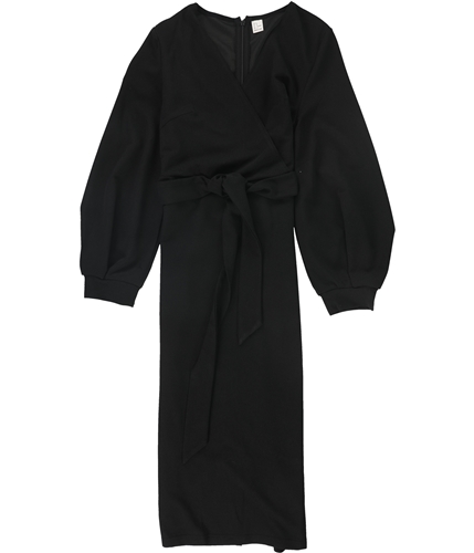 Tags Weekly Womens Solid Midi Dress black S