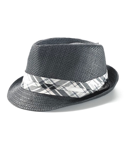American Rag Mens Paper Straw Fedora Trilby Hat blackstraw S/M