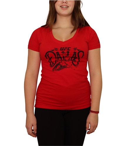 Reebok Womens UFC Dallas Graphic T-Shirt red S
