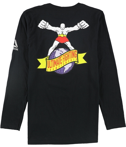 Reebok Mens Ultimate Man Globe Graphic T-Shirt black S