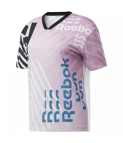 Reebok Womens Logo Graphic T-Shirt pink XS