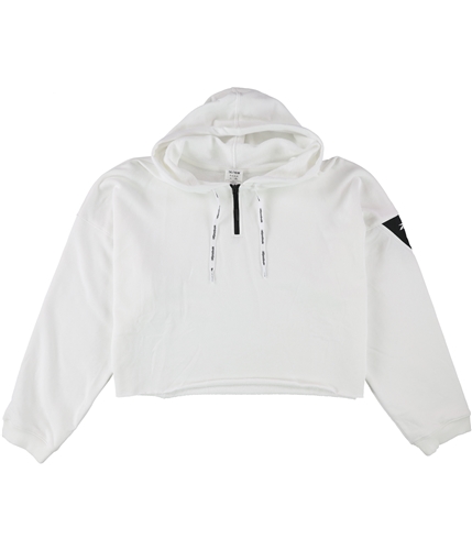 Reebok Womens WOR MYT Cropped Hoodie Sweatshirt white 1X/16W