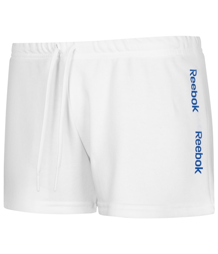 Reebok Womens Linear Athletic Workout Shorts white M