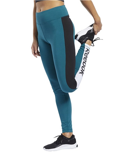 Reebok Womens TE Linear Logo Compression Athletic Pants hertea XS/29