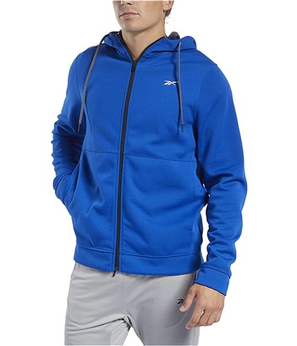 Reebok Men's Hoodie - Blue - XL