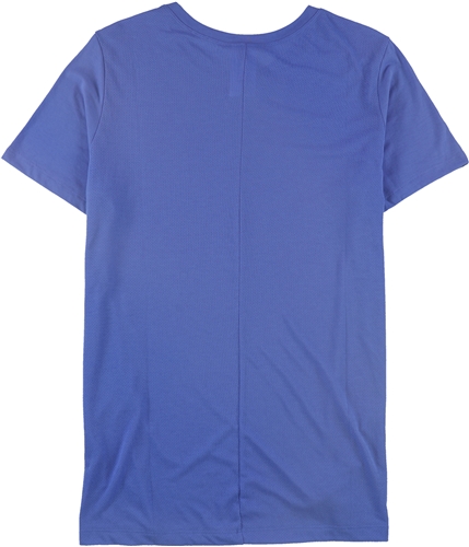 Reebok Womens Solid Basic T-Shirt blue 1X/16W