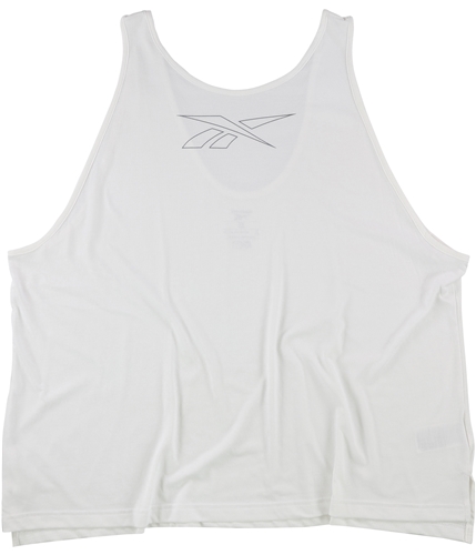 Reebok Womens Logo Tank Top white 1X/16W