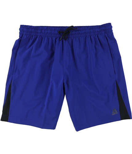 Reebok Mens Ready Woven Athletic Workout Shorts cobalt S