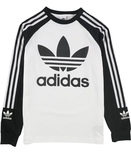 Adidas Boys Two Tone Logo Graphic T-Shirt blkwht M