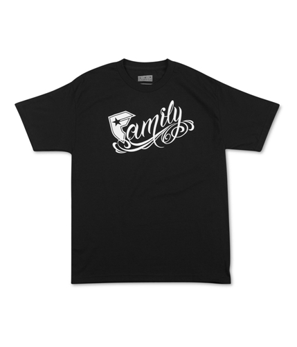 Famous Stars and Straps Mens New Family Graphic T-Shirt black S