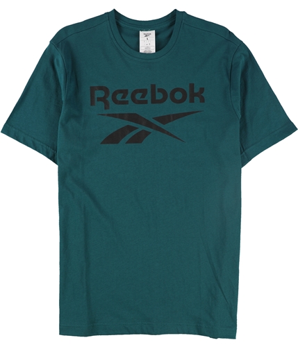Reebok Mens Big Logo Basic T-Shirt green L