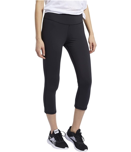 Reebok Womens Lux 3/4 Tight Compression Athletic Pants black 2X/20