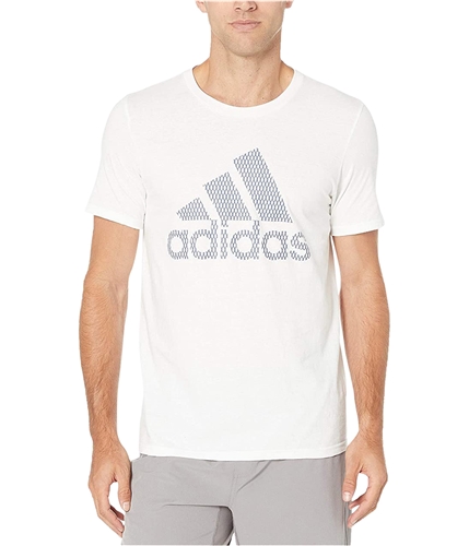 Adidas Mens Logo Graphic T-Shirt white S
