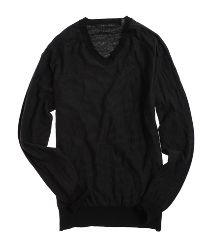 Sean John Mens Ls Striped Knit Sweater pmblack XL