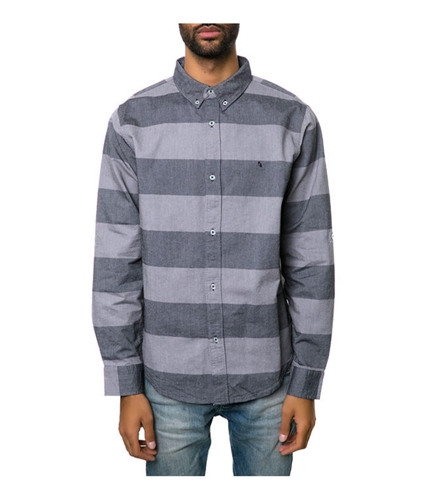 Fourstar Clothing Mens The Koston LS Button Up Shirt charcoal S