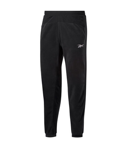 Reebok Mens Fleece Athletic Track Pants black XS/30