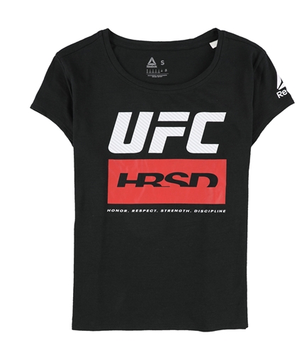 Reebok Womens UFC Fan Gear Fight Week Graphic T-Shirt blkredwhite XL