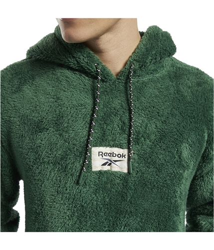 Reebok Mens Classics Plush Hoodie Sweatshirt utilitygreen XL