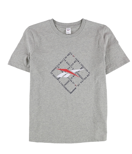 Reebok Womens All Over Graphic T-Shirt grayredblue S