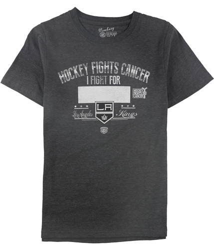 Old Time Hockey Womens Hockey Fights Cancer Graphic T-Shirt dkgray S