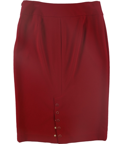Karl Lagerfeld Womens Solid Midi Skirt red 8