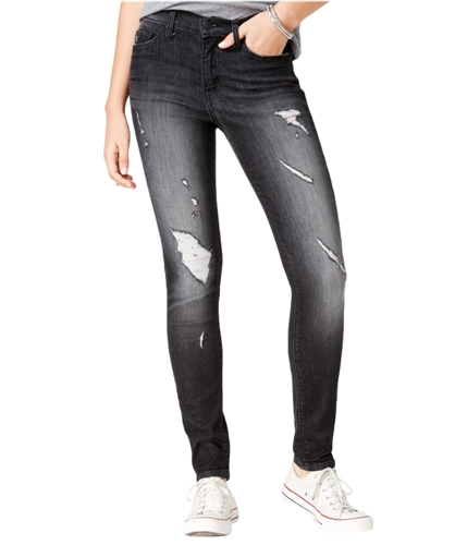 Flying Monkey Womens Ripped Skinny Fit Jeans blackcrow 32x31