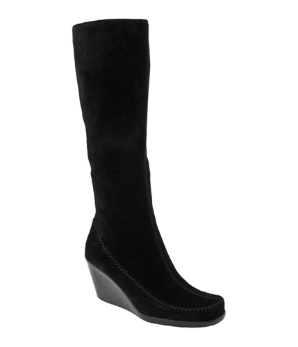 Aerosoles Womens Gather Round Suede Comfort Boots blacksuede 7