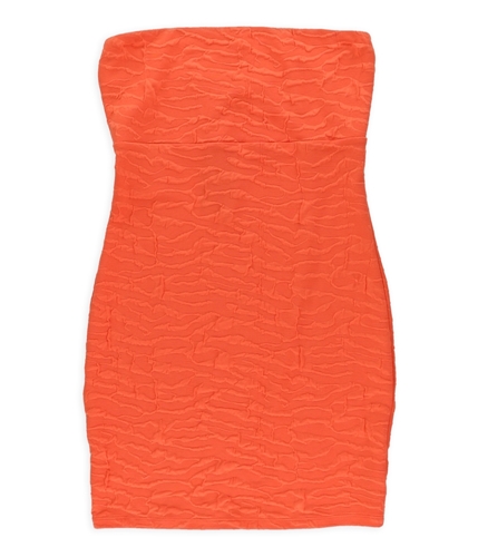 Material Girl Womens Textured Tube Pencil Dress hotcoral L
