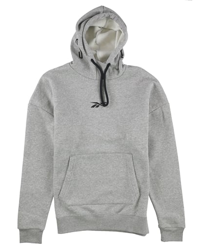 Reebok Mens Logo Hoodie Sweatshirt gray XS