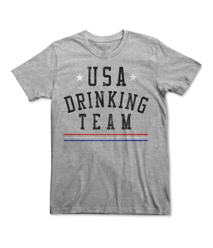 Fifth Sun Mens USA Drinking Team Graphic T-Shirt athhtr S
