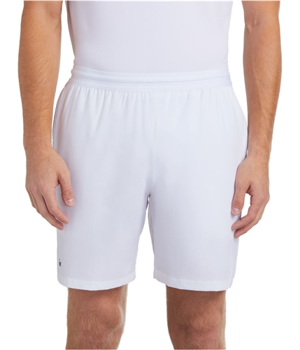 Lacoste Mens Tennis Athletic Workout Shorts white 2XL