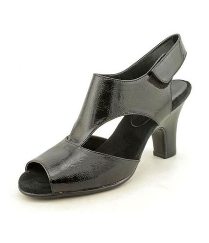 Aerosoles Womens Ginerator Patent Sling Back Sandals blackpatent 9
