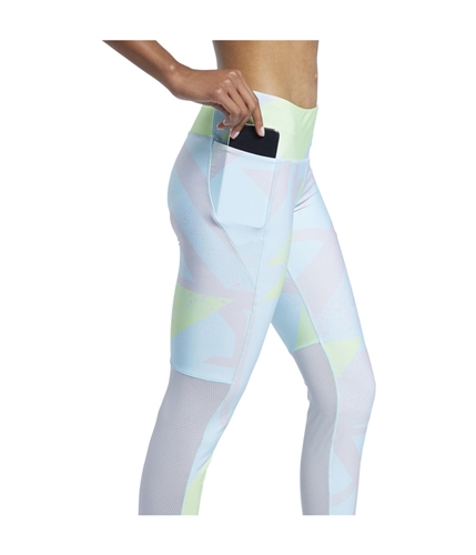Reebok Womens Run Essentials Tight Compression Athletic Pants digitalglow M/27