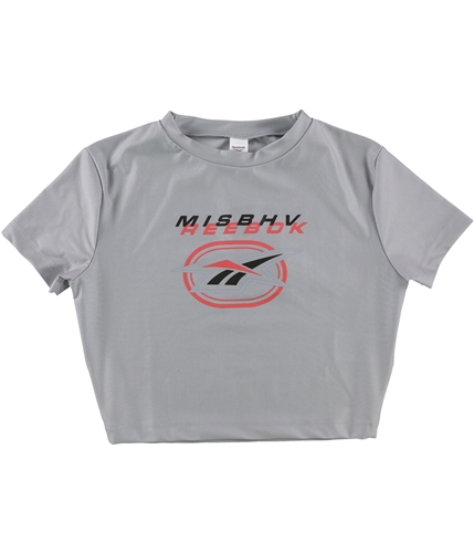 Reebok Womens Logo Graphic T-Shirt silver XXS
