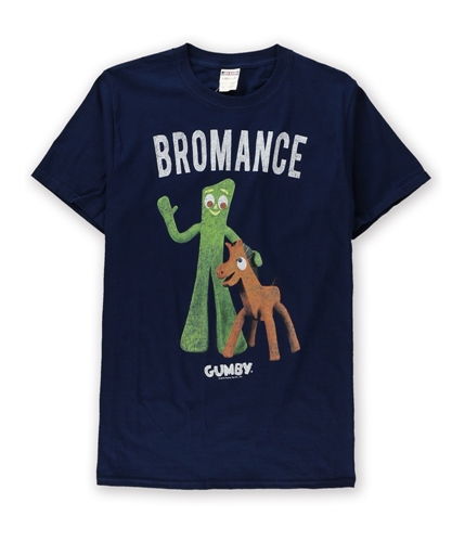 Jerzees Mens Gumby Bromance Graphic T-Shirt navy S